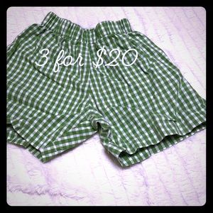 Orient Express green gingham cotton shirt 4 3for20